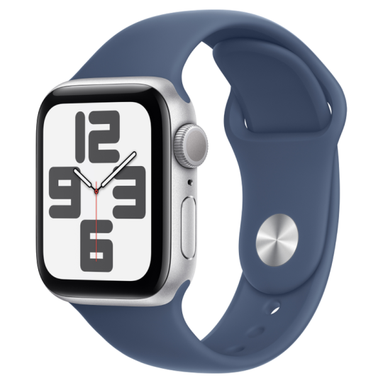 Apple Watch SE  GPS 44mm viền nhôm dây cao su Bạc