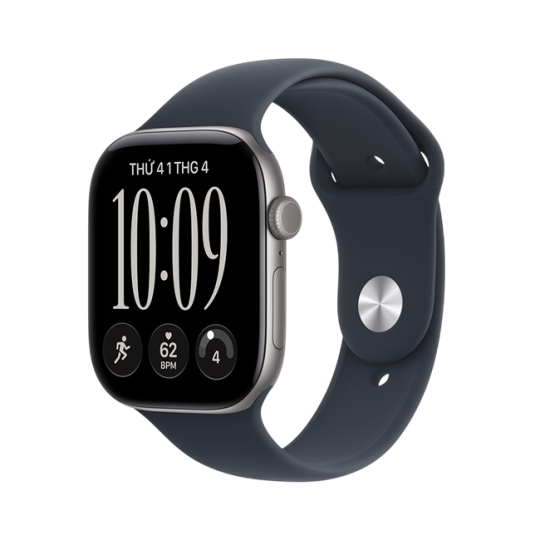Apple Watch Series 12 GPS + Cellular 42mm viền nhôm dây silicone Xám nhạt