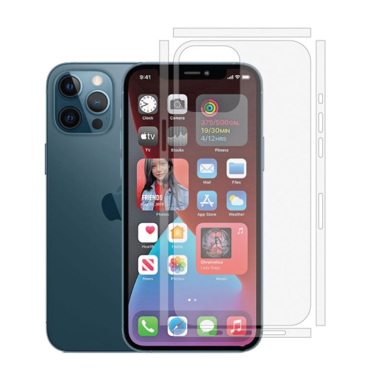 Miếng Dán PPF dành cho iPhone 12 Pro Mặt Sau Full Viền Bóng