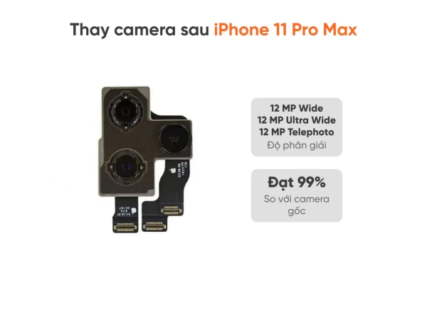 Thay camera sau iPhone 11 Pro Max
