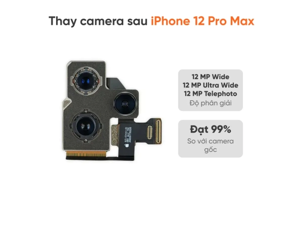 Thay camera sau iPhone 12 Pro Max