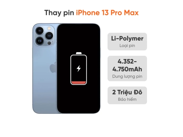 Thay pin iPhone 13 Pro Max