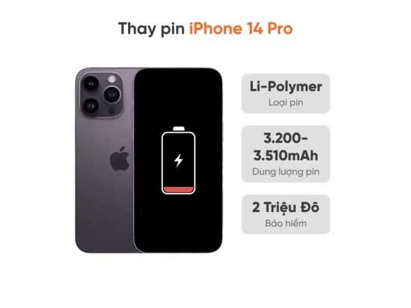 Thay pin iPhone 14 Pro