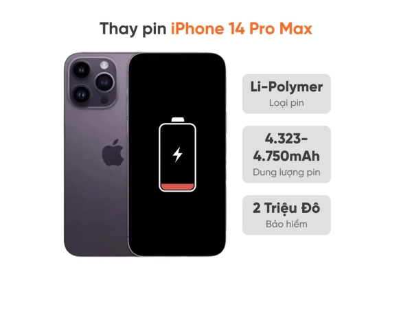 Thay pin iPhone 14 Pro Max