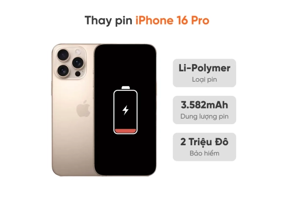Thay pin iPhone 16 Pro