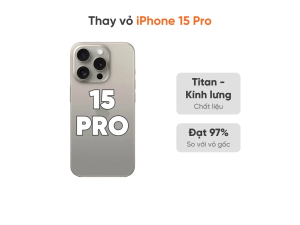 Thay vỏ iPhone 15 Pro