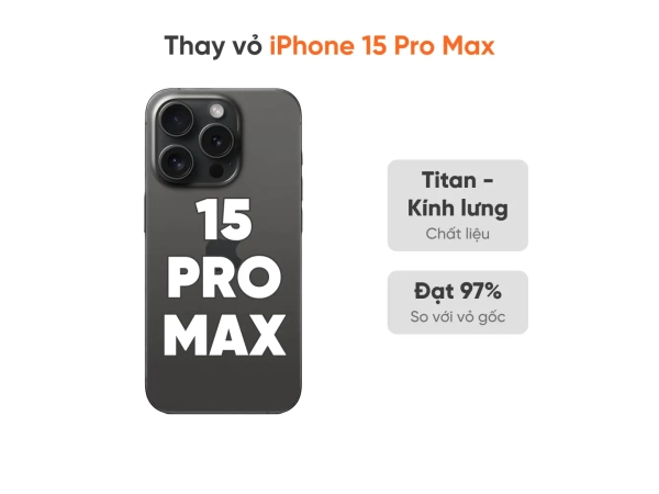 Thay vỏ iPhone 15 Pro Max