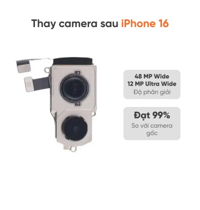 Thay camera sau iPhone 16