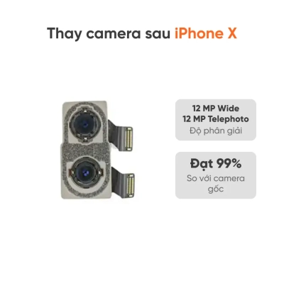 Thay camera sau iPhone X