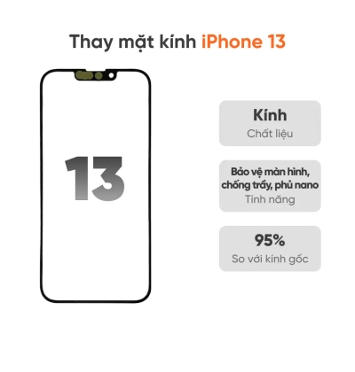 Thay mặt kính iPhone 13