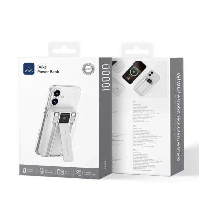 SẠC DỰ PHÒNG WIWU WI-P061 10000MAH TÍCH HỢP CÁP CL PD 20W 225W SẠC NHANH 15W