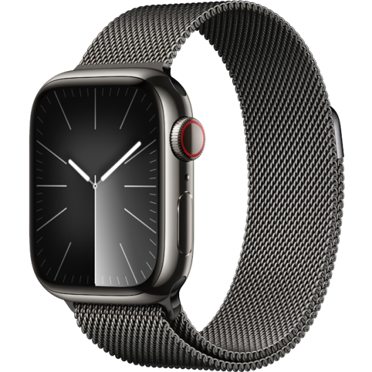 Hình ảnh Apple Watch S9 (4G) 41mm Viền Thép Dây Thép - Chính Hãng Apple 1