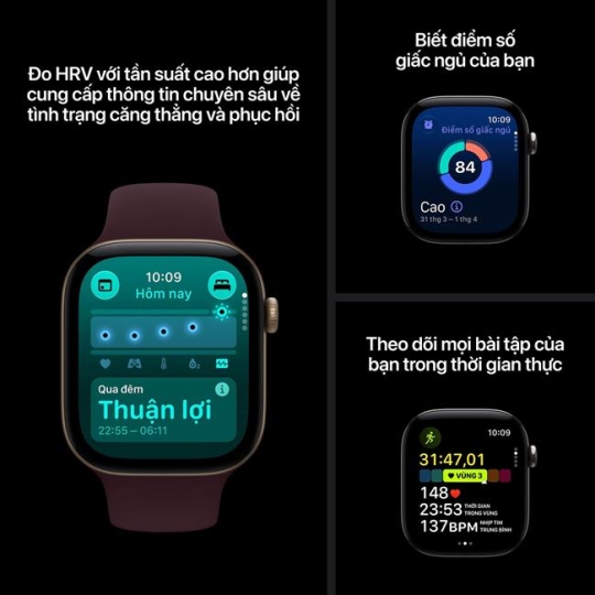 Hình ảnh Apple Watch Series 12 GPS 42mm viền nhôm dây silicone 6