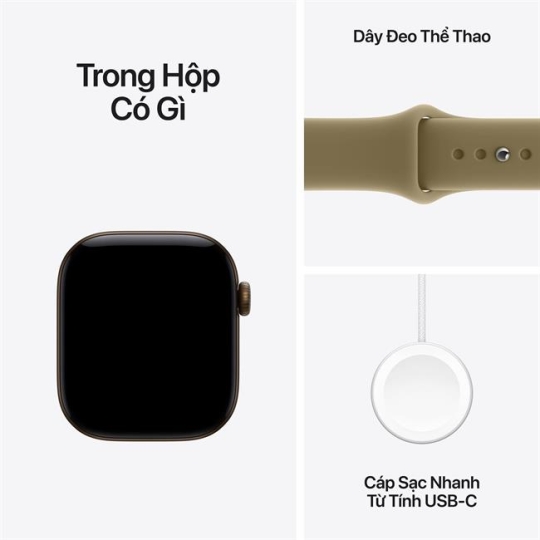 Hình ảnh Apple Watch Series 12 GPS 42mm viền nhôm dây silicone 4