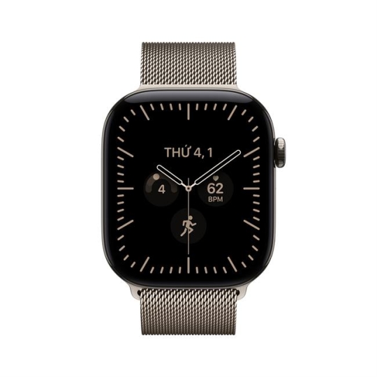 Hình ảnh Apple Watch Series 12 GPS + Cellular 46mm viền Titanium dây Milan 0