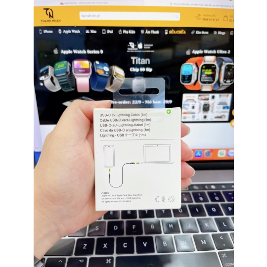 Hình ảnh Cáp Sạc Apple Chính Hãng USB TYPE C to LIGHTNING 1M 1