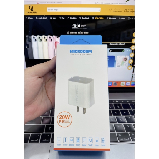 Hình ảnh Cốc Sạc MICROCOM Chính Hãng 20W 0