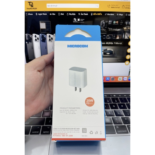 Hình ảnh Cốc Sạc MICROCOM Chính Hãng 20W 1