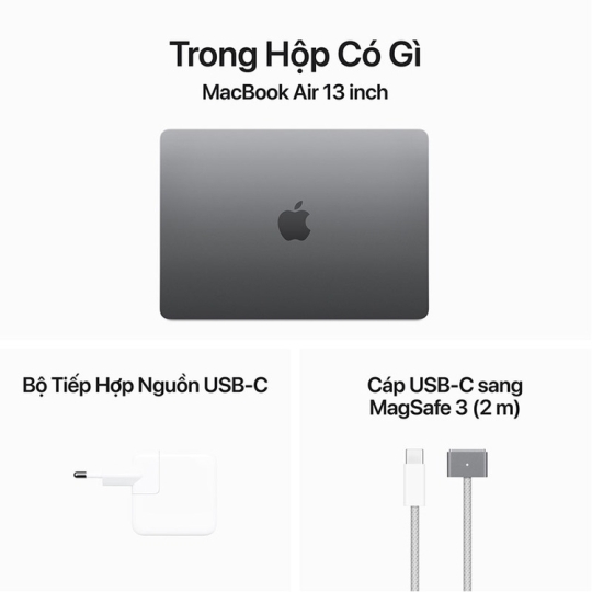 Hình ảnh Macbook Air M3 13 2024 8CPU 10GPU/16GB/256GB - Chính Hãng Apple 4