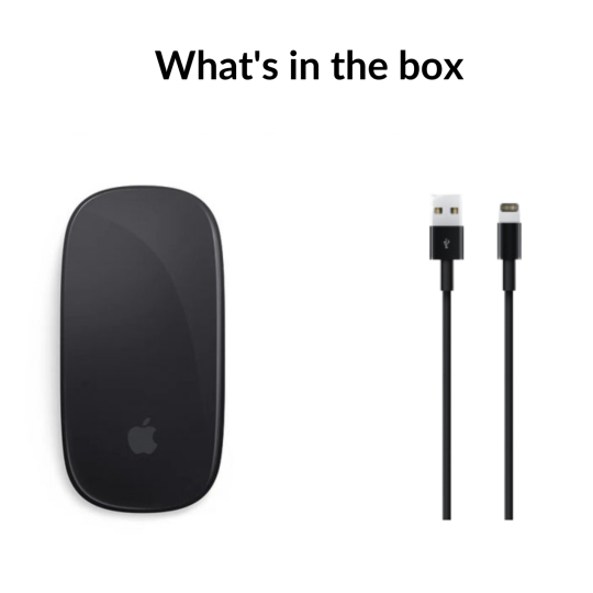 Hình ảnh Magic Mouse (2022) Black | Chính hãng Apple 2