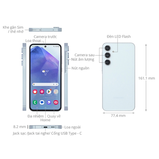 Hình ảnh Samsung Galaxy A55 5G 8GB 128GB 8